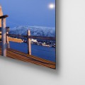 galeria moa, arte, fotografia, cuadros, diseño, decoración, Heinz Dienes, bahía, mar, puerto, muelle, puerta, acabado, aluminio, dibord, retablo, Tromsø Bay, Tromso Bay