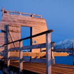 galeria moa, arte, fotografia, cuadros, diseño, decoración, Heinz Dienes, bahía, mar, puerto, muelle, puerta, Tromsø Bay, Tromso Bay