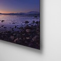 galeria moa, fotografia, diseño, decoración, cuadros, arte, Heinz Dienes, Tromso Mittag, lago, atardecer, piedras, paisaje, retablo, dilord, aluminio, acabado