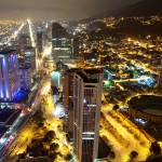 Bogota, nocturna, Noche, Cesar Uribe, Fotografia, Galeria Moa, plaza de toros, diseño, decoración, Arte, ciudad, panoramica