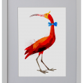 Ilustración, garza, Galeria MOA, arte, decoración, cuadro, pájaro, animales, MOA Prints,