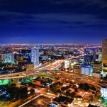 Ciudad, nocturna, Miami, Brickell, vidrio, edificios, Galeria MOA, Alvaro Ramirez, fotografía, decoración, diseño